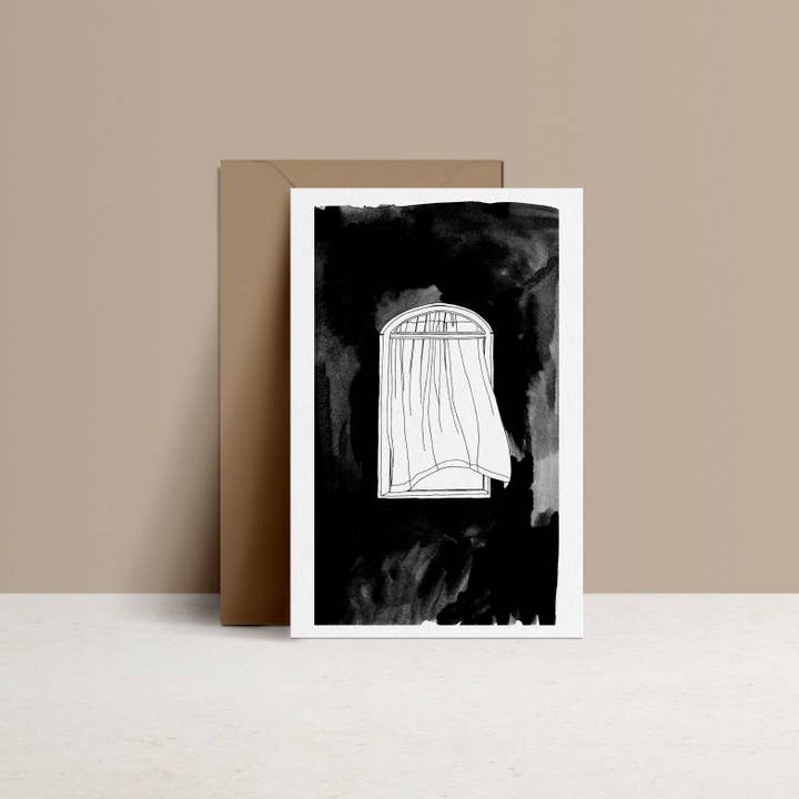 monocotylédone - Wholesale Everyday Greeting Card - Breeze Light Kraft Double Card and Envelope2