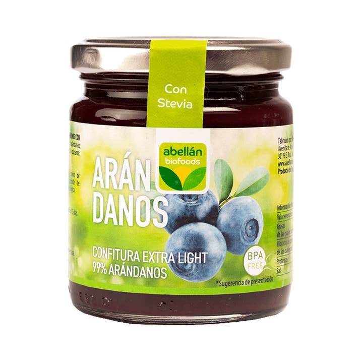 Blueberry Jam with Stevia for wholesale by Abellán Biofoods
