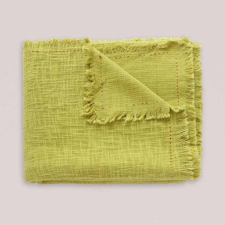 Textured Cotton Blanket 84"x84" for wholesale by Neem Living