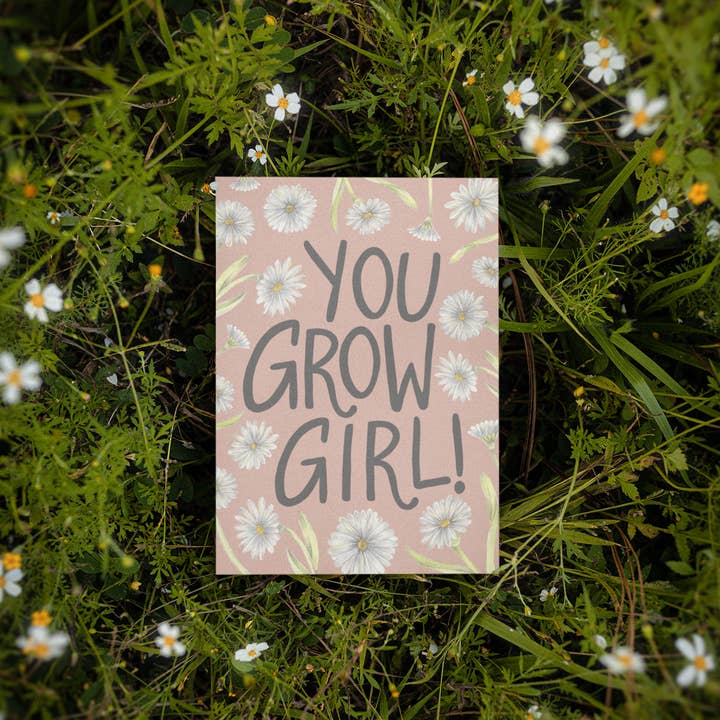 Du växer flicka Print för wholesale av Erica Catherine Illustration