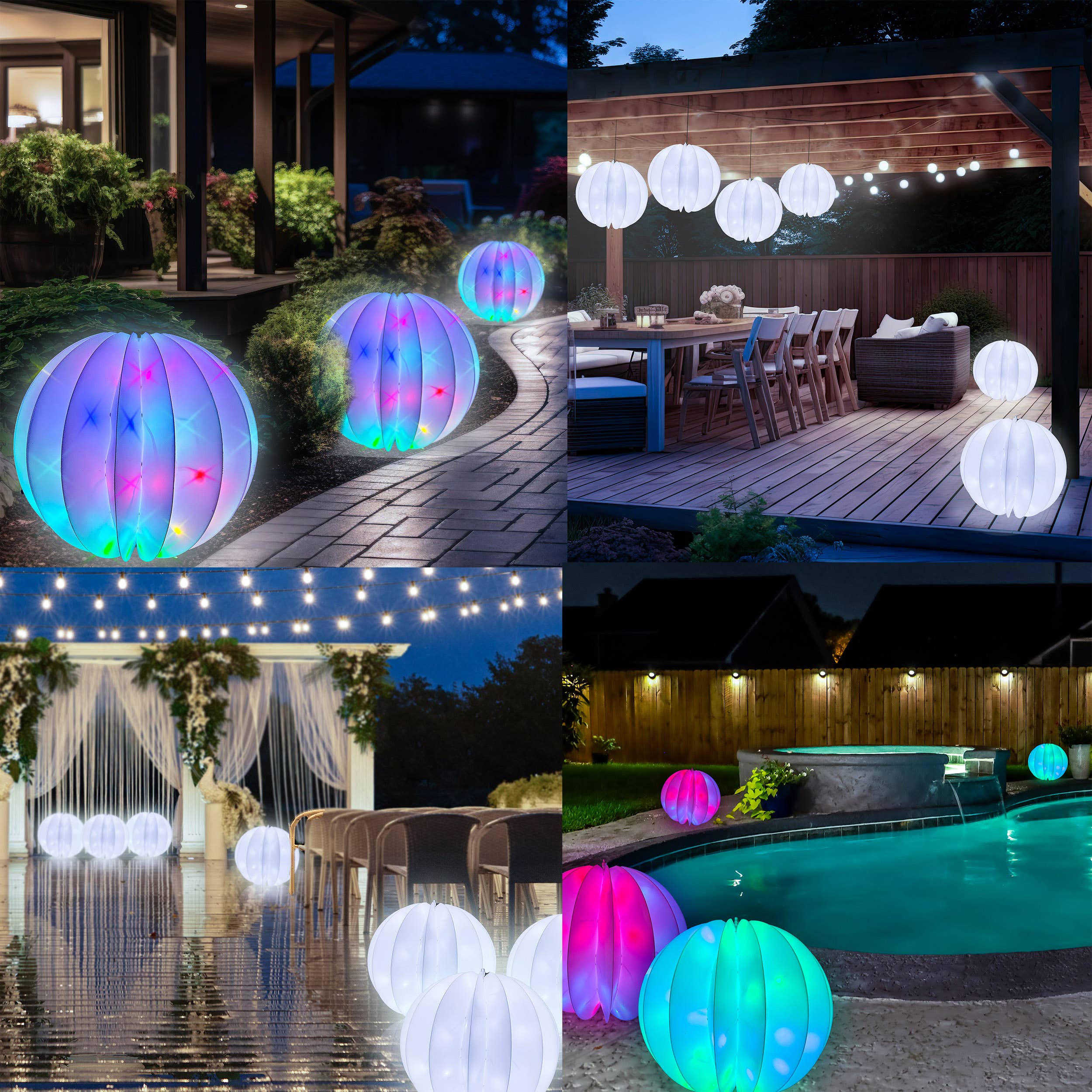 Flipo Group, Ltd. - Wholesale Buiten/gazonlicht - Twinklers 18" opvouwbare verlichte bol7