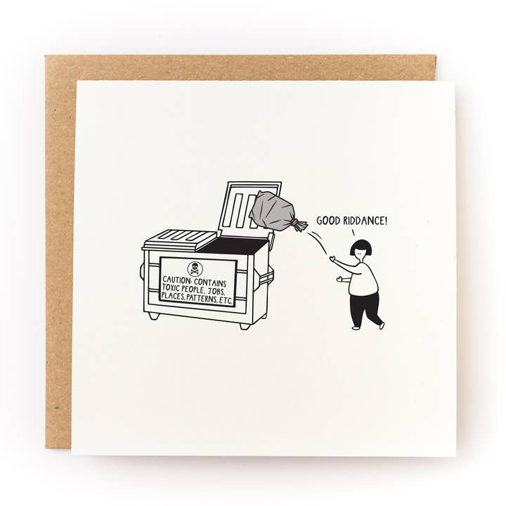 Kwohtations - Wholesale Encouragement Card - Good Riddance Break Up and Encouragement Card0