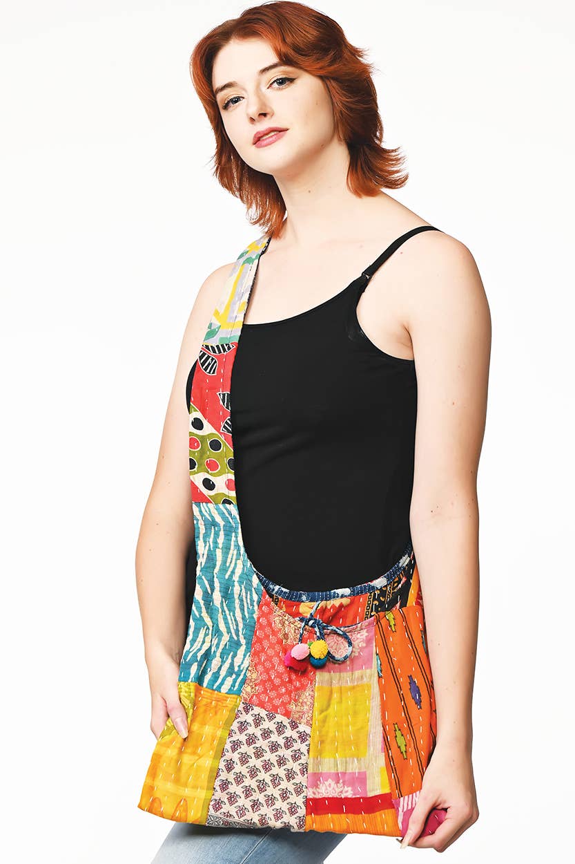 Sevya Handmade - Vente Sac à bandoulière – femme - Sac Kantha Jhola9