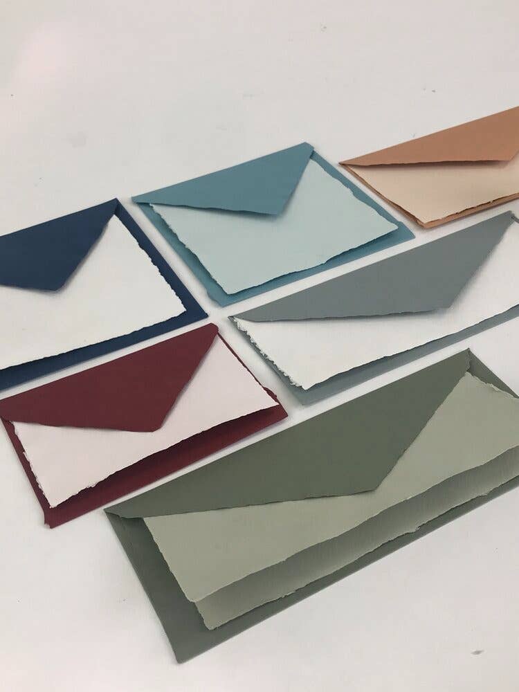 SOOLIP - Vendita all'ingrosso Buste - Buste in carta fatta a mano Arpa ~ Colori intensi1