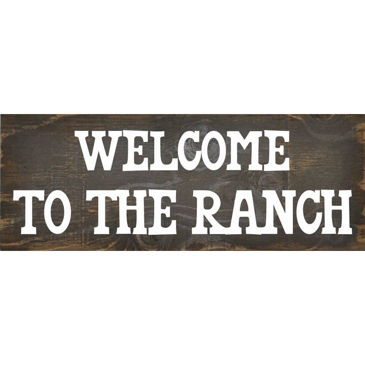 6 X 16 Marrón/blanco Bienvenido al rancho para venta al por mayor de Boulder Innovations