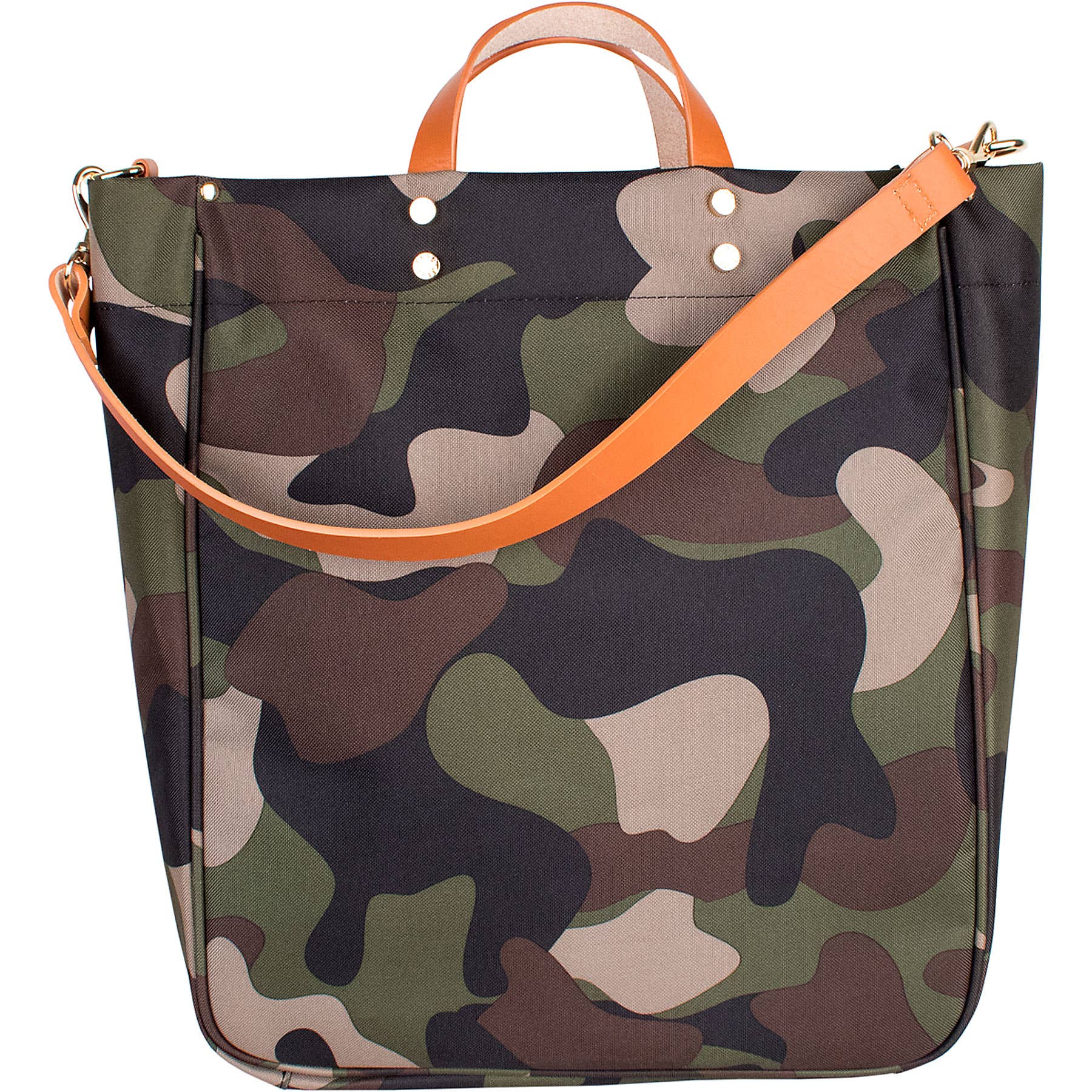 Boulevard - Wholesale Tote Bag - Women's - "Parker" Camo Nylon Tote with Leather Accents1