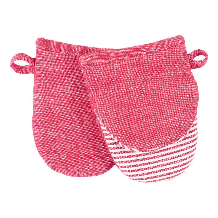 KAF Home - Wholesale Oven Mitt/Pot Holder - Strada Set of 2 Chambray Mini Mitts - 7"