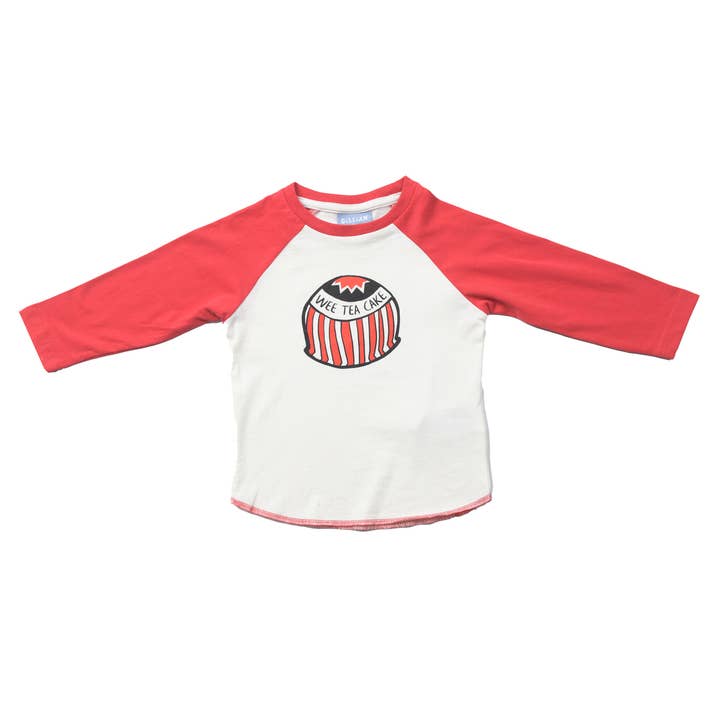 Gillian Kyle - Wholesale Screen Printed T-Shirt - Kids - Wee Teacake Organic Baby Baseball Tee