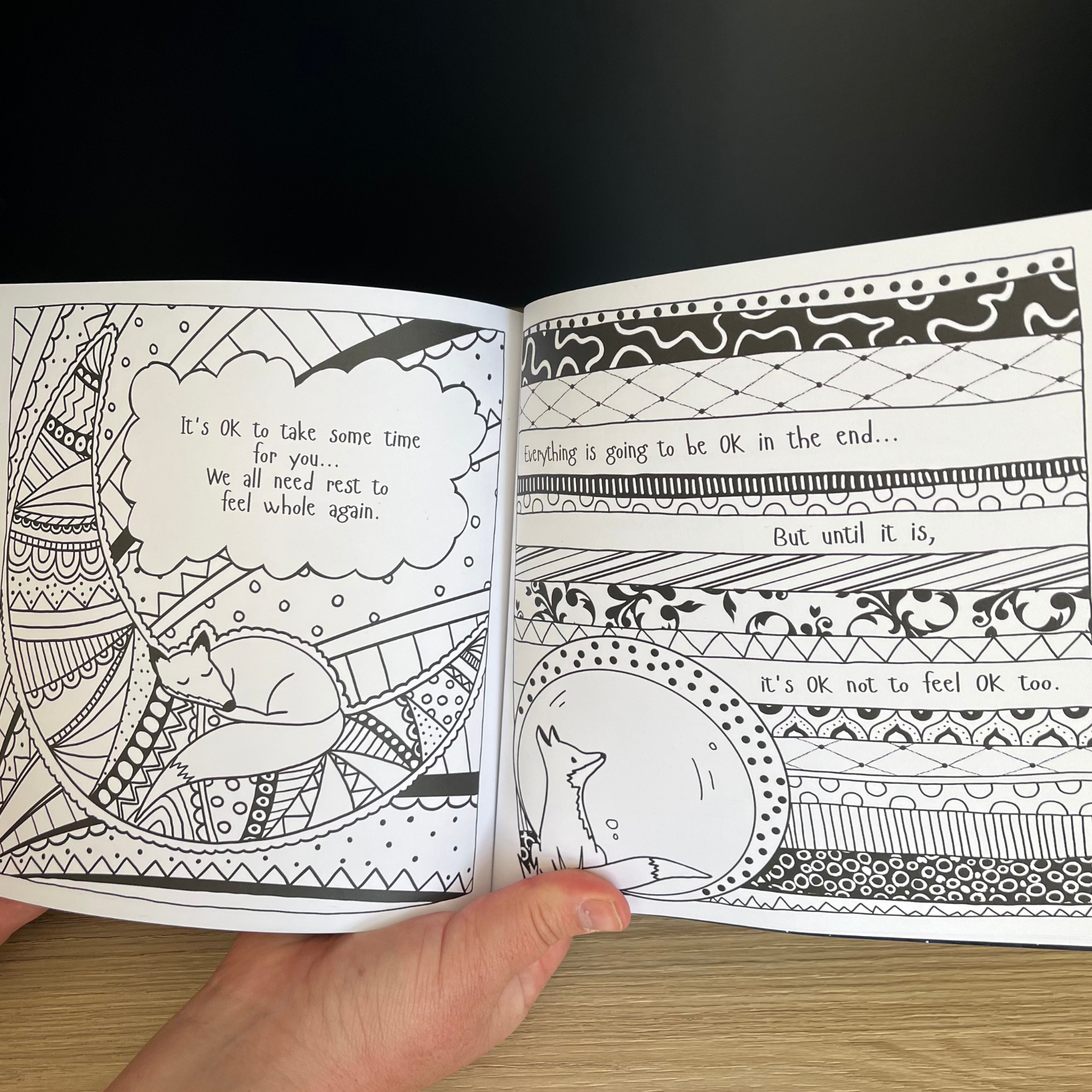 Fox Under The Moon – wholesale Journal och dagbok – Självkärleksdagbok - Mjukband4