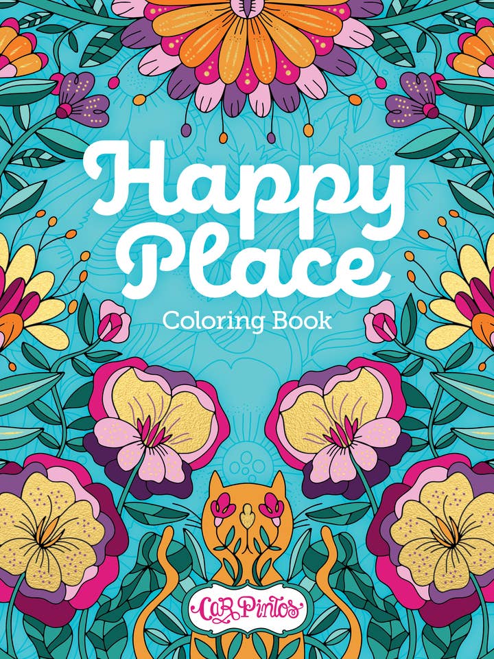 Libro para colorear Happy Place para venta al por mayor de Schiffer Publishing