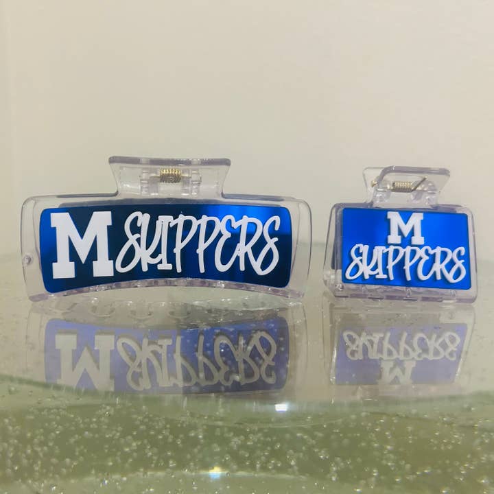 Mandeville Skippers Hair Clips for wholesale by D and M’s Enterprise, LLC