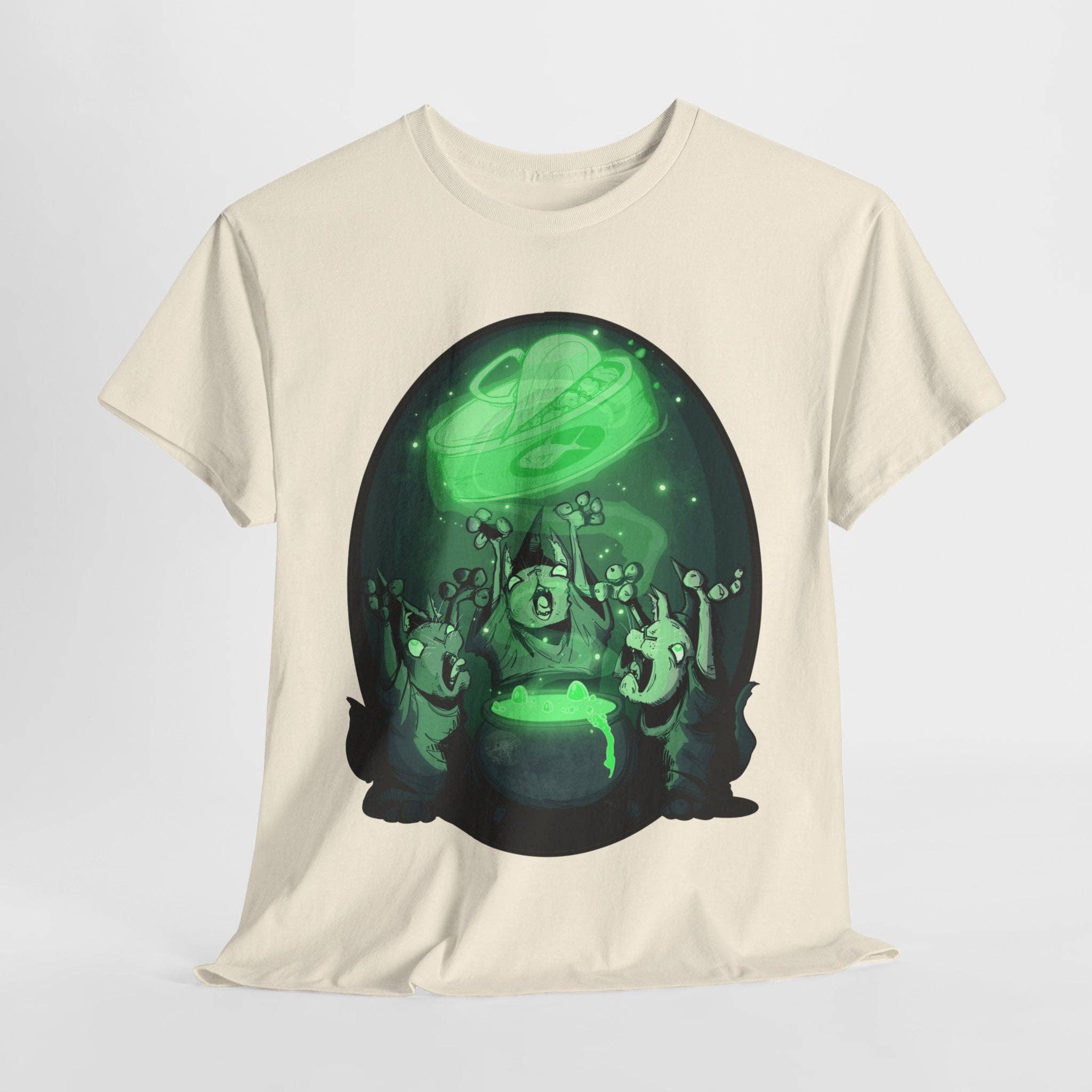 LVB Art - Vente T-shirt à imprimés – unisexe - T-shirt en coton épais unisexe Cat Coven4