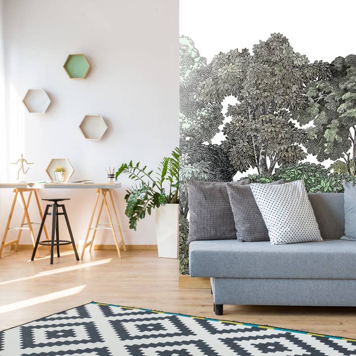 Les Panoramiques - Wholesale Wallpaper - Summer Forest Panoramic Wallpaper2