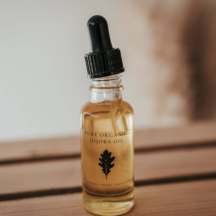 Organic Golden Jojoba Face Oil for wholesale by Oak and Stone Organics