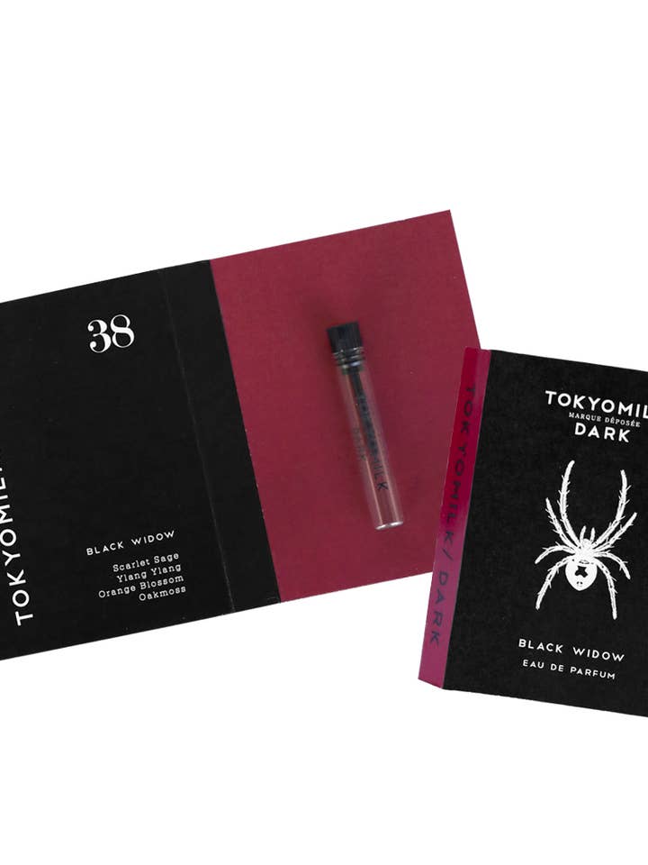 BLACK WIDOW EAU DE PARFUM VIAL SAMPLES for wholesale by TokyoMilk Dark