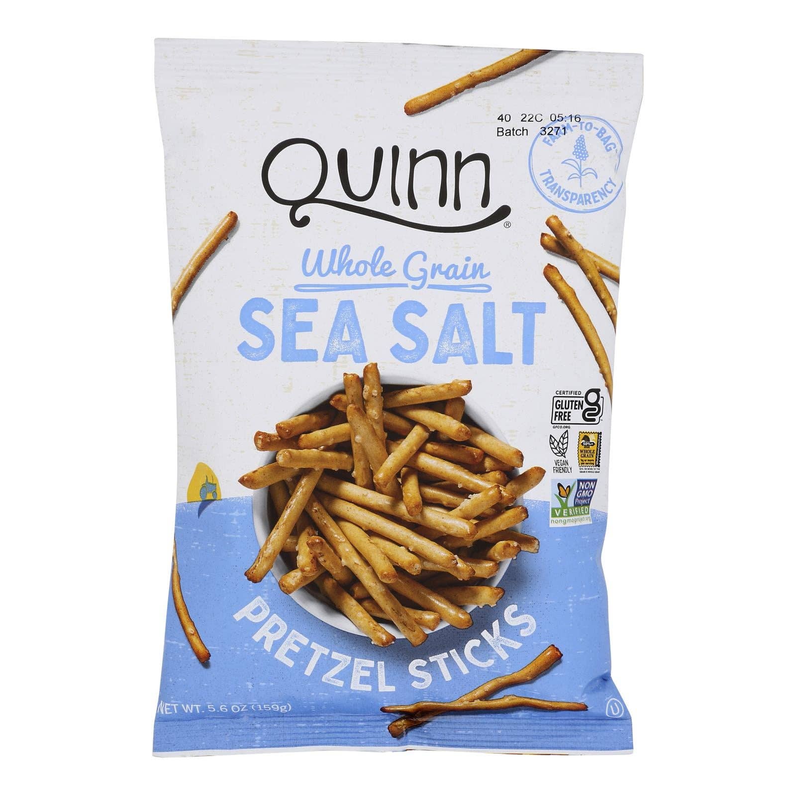 Everyday Supply Co - Wholesale Pretzels - Quinn - Pretzels Classic Sea Salt - Case Of 8-5.6 Oz0