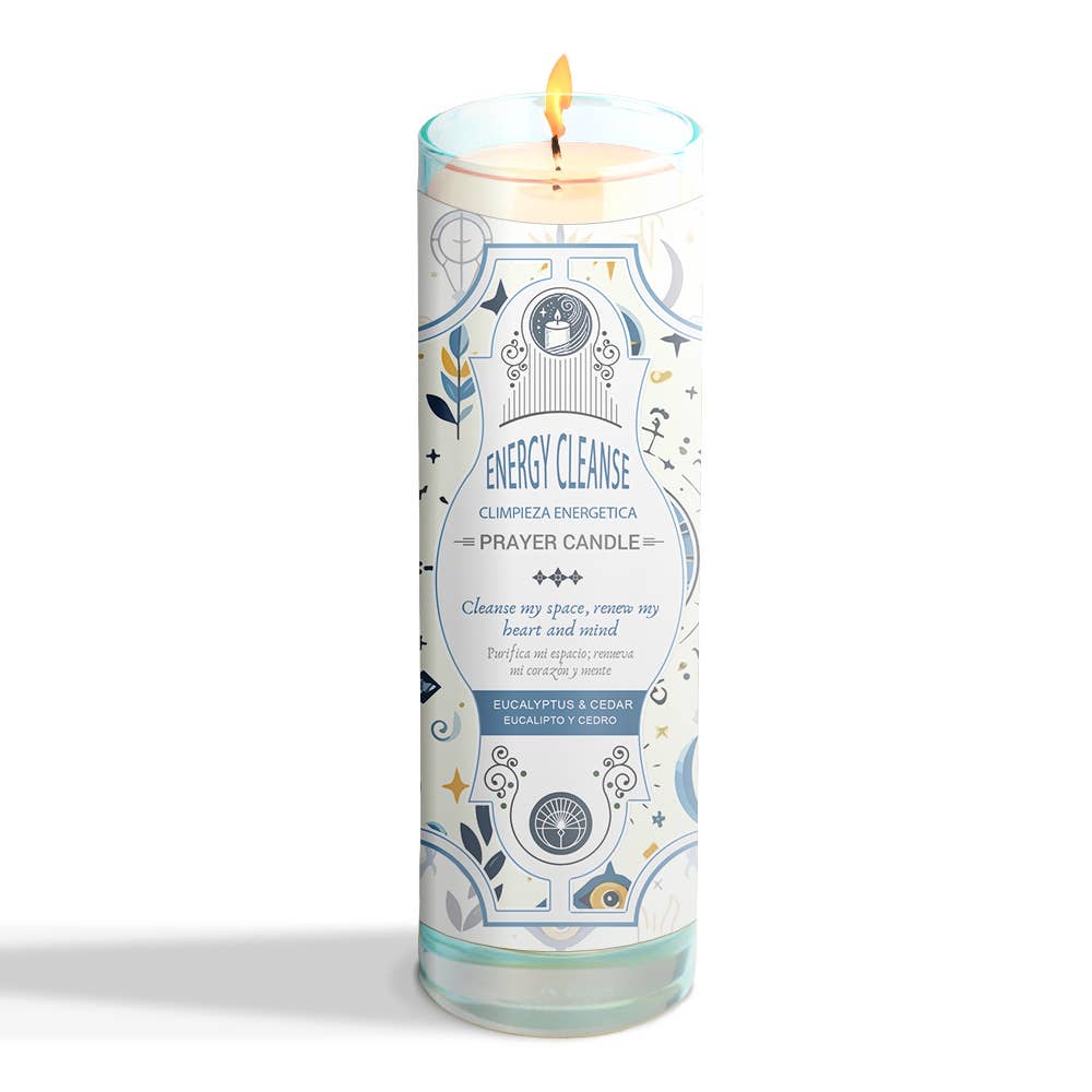 Designs by Deekay Inc. - Wholesale Votive Candle - Energy Cleanse Prayer Candle 8" (9.5 oz)2