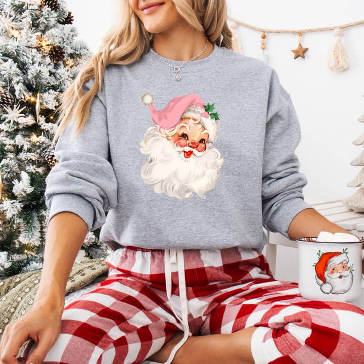 DTF Office - Wholesale Sublimation Transfer - Pink Hat Santa Claus DTF Transfer3