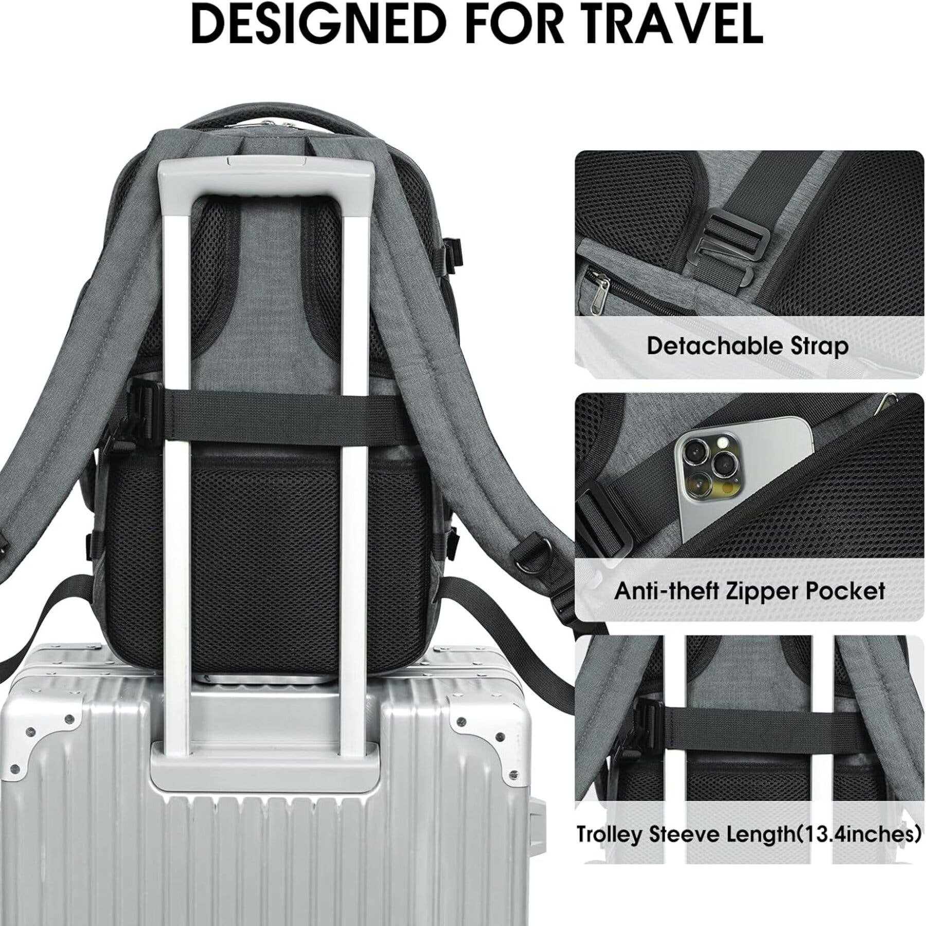 wandf - Wholesale Backpack - Unisex - WANDF Ryanair Underseat Backpack - Wet Pocket, 17"Laptop 18