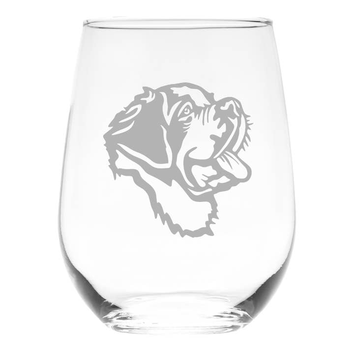 Sint-Bernardus Thema, Honden Stijl Wijnglas Zonder Steel, 500 ml. voor wholesale door C&M Personal Gifts