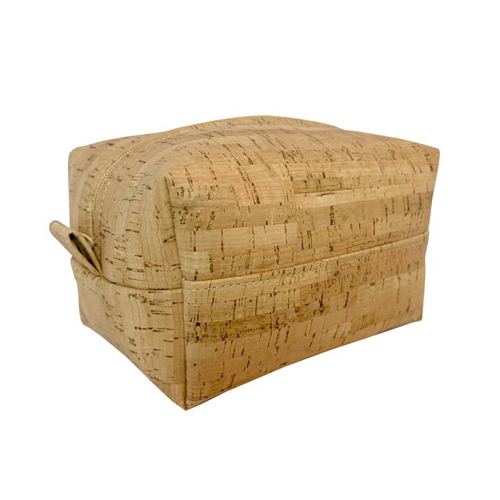 Cork Small Dopp Toiletry Bag | Rustic Cork for wholesale by Natalie Therese