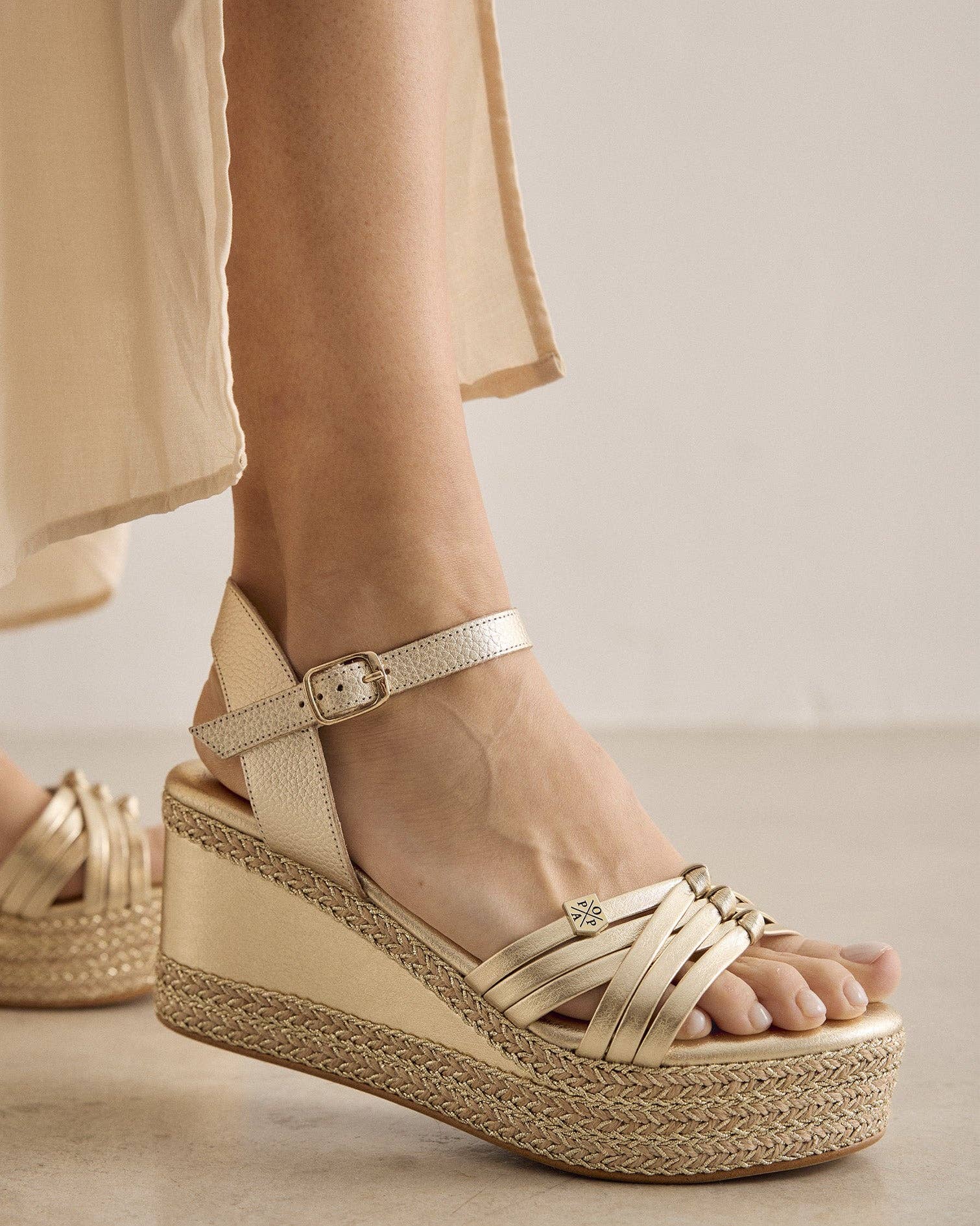 POPA - Wholesale Wedges - Women's - Saphire Gold Wedge1