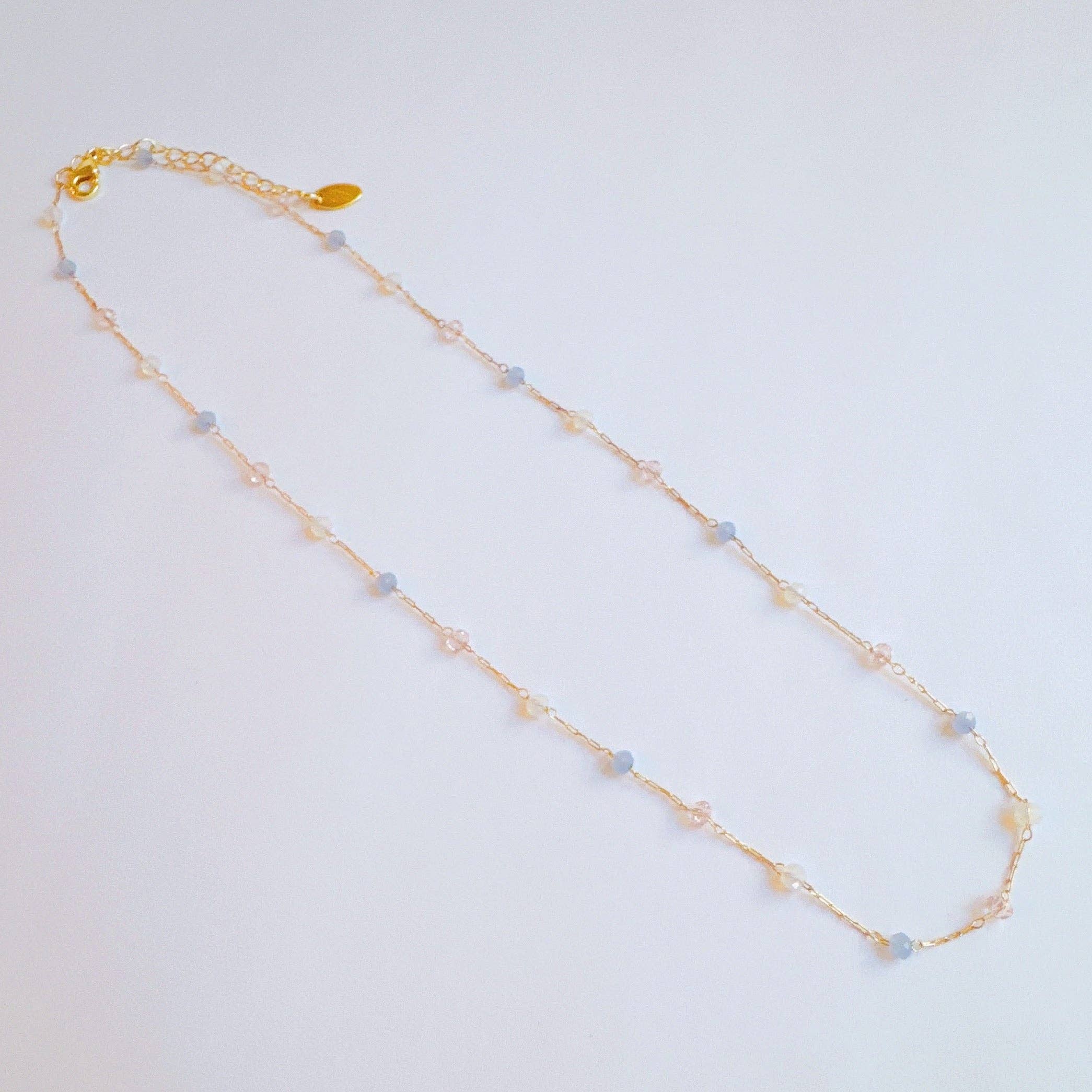 Ellison+Young - Wholesale Link & Chain Necklace - Pastel Water Drop Chain Necklace1