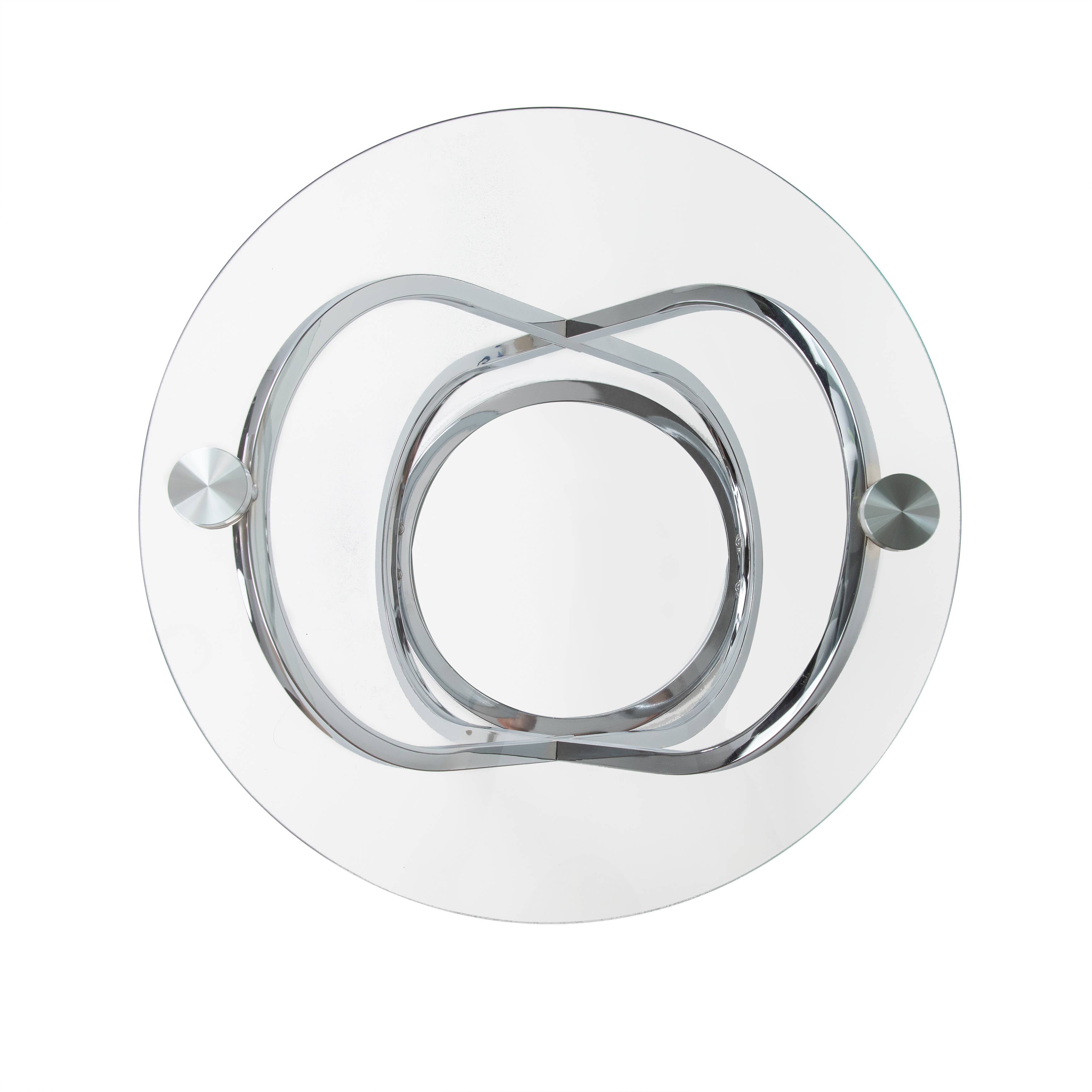 Danya B - Wholesale Side Table - Galaxy Base and Tempered Glass Round End Table14