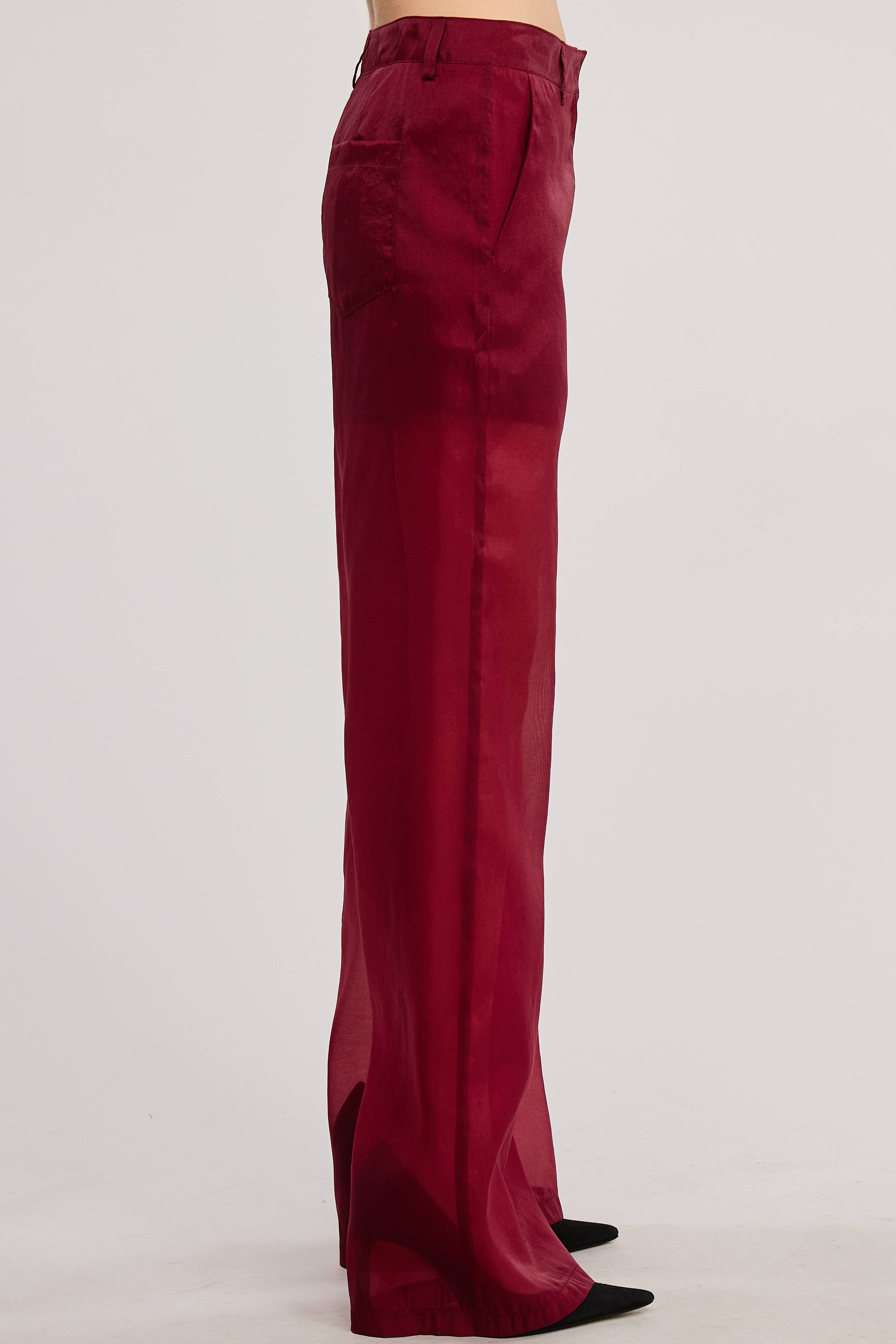 Mimosa - Wholesale Pants - Women's - Straight Leg Sheer Organza Pants with Lined Shorts6