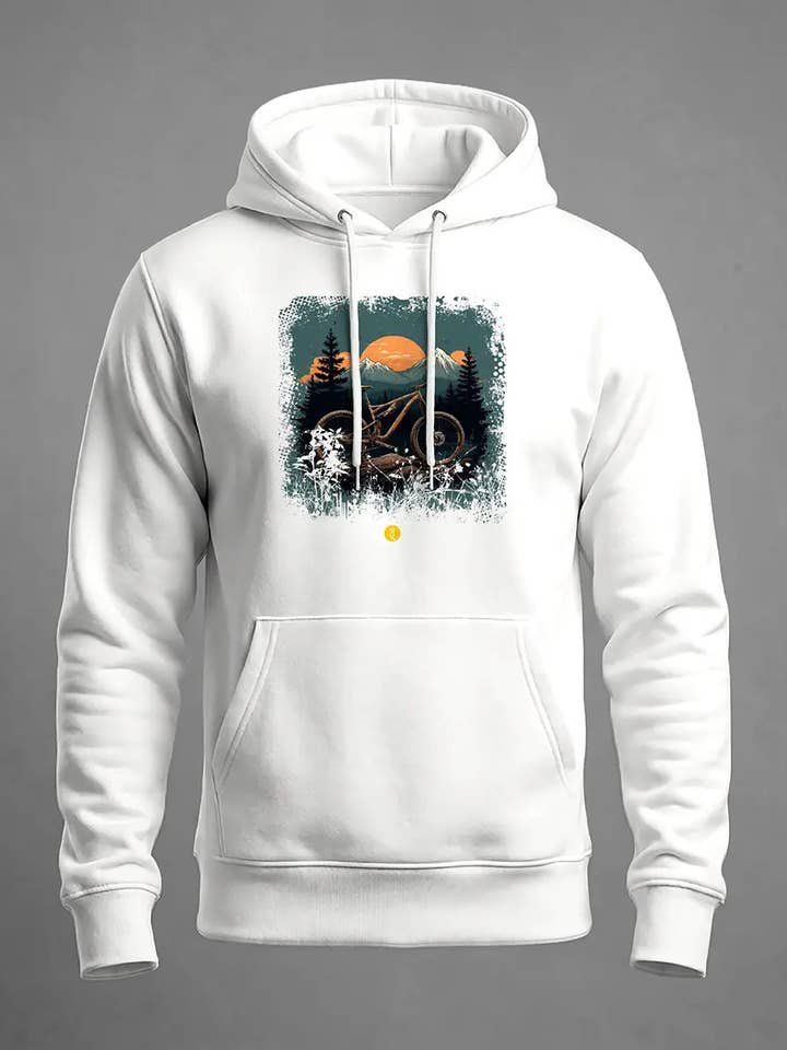 Hoodie Bike in nature for wholesale by Quartelier