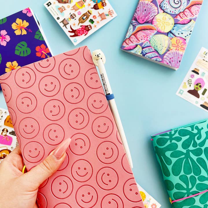 Pipsticks - Wholesale Notebook - SALE Happy Thoughts Traveler Notebook Cover