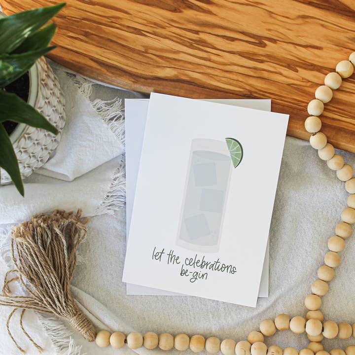 Biglietto d'auguri gin per la vendita all'ingrosso da parte di Stillbay Home Goods