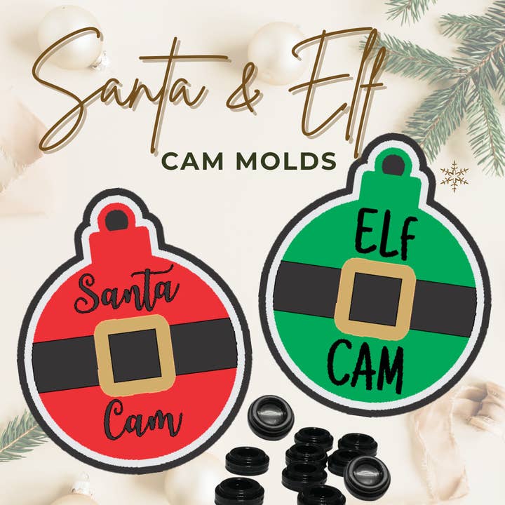 *NEW RELEASE* Christmas Cam Freshie Mold for wholesale by The Freshie Junkie, LLC