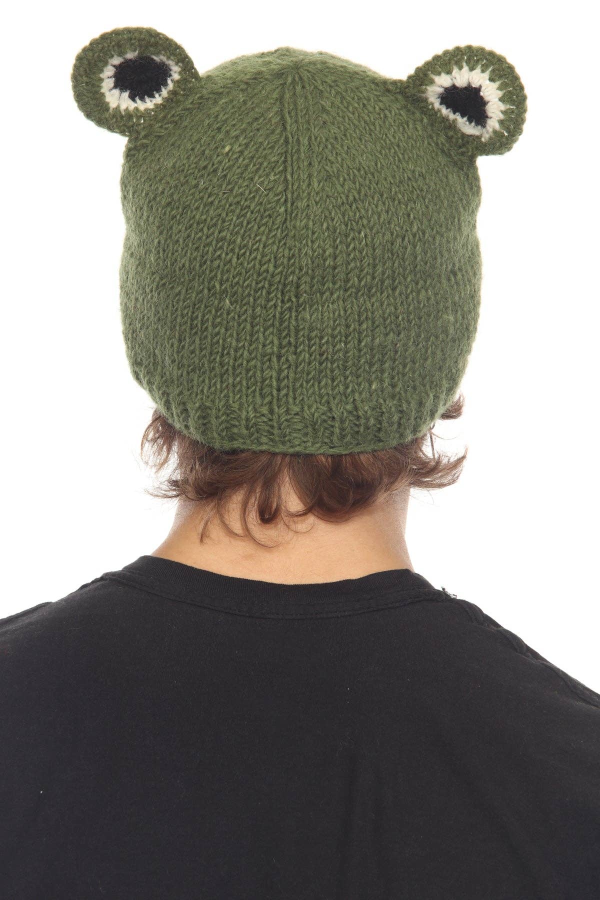 Lakhays Collection Inc. - Vente Bonnet – femme - Bonnet Vert Grenouille en Laine4