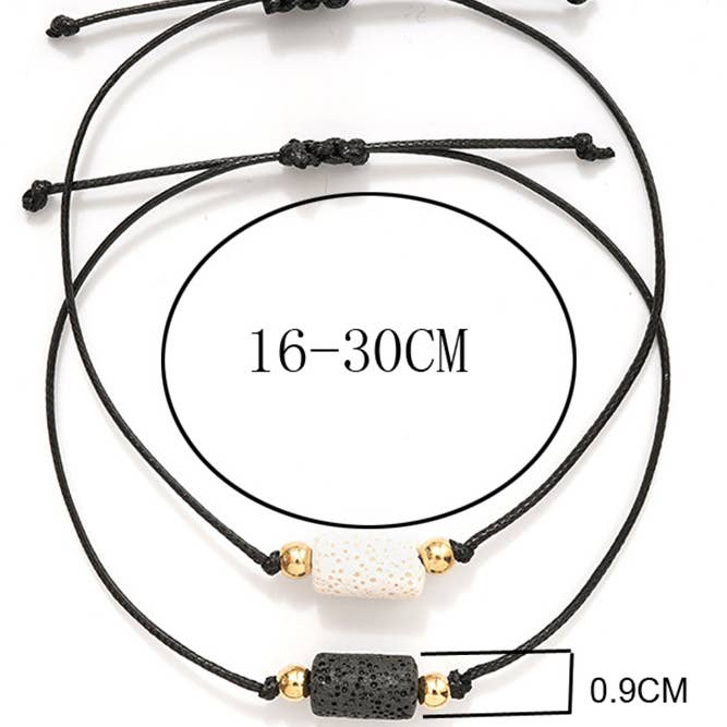 Black Pelelith Couples Braided Bracelets ACC1151 for wholesale on Faire2