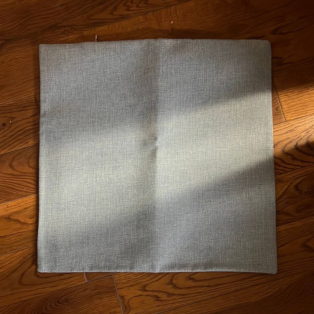 Blue Burlap Pillow Cases/Covers for wholesale on Faire