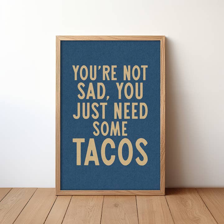 Tejas Country Club - Wholesale Art Print - Taco Humor Wall Art Home Decor Art Print