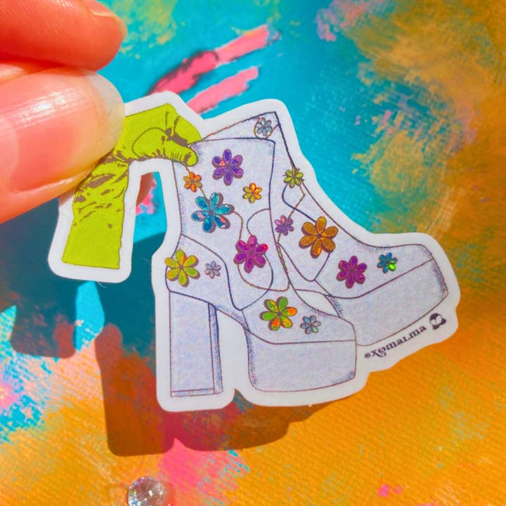 Groovy Støvler* Mini* Klistermærke for engroshandel hos Shop Malma