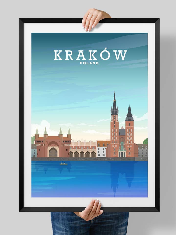 Krakau Poster, Krakau Print, Poolse kunst voor wholesale door Hillview Prints