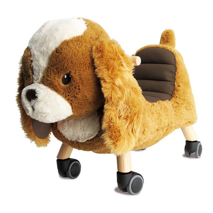 Peanut Pup Ride On Toy - children's toys, wooden toys for wholesale by Little Bird Told Me Uk