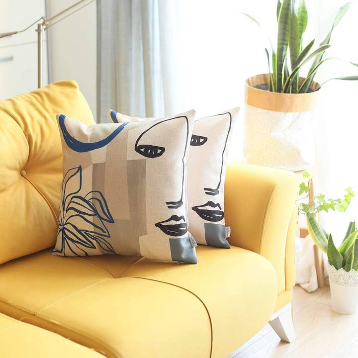 MIKE & Co. NEW YORK - Vente Coussin décoratif - Ensemble de 2 coussins jacquard imprimé Boho-Chic