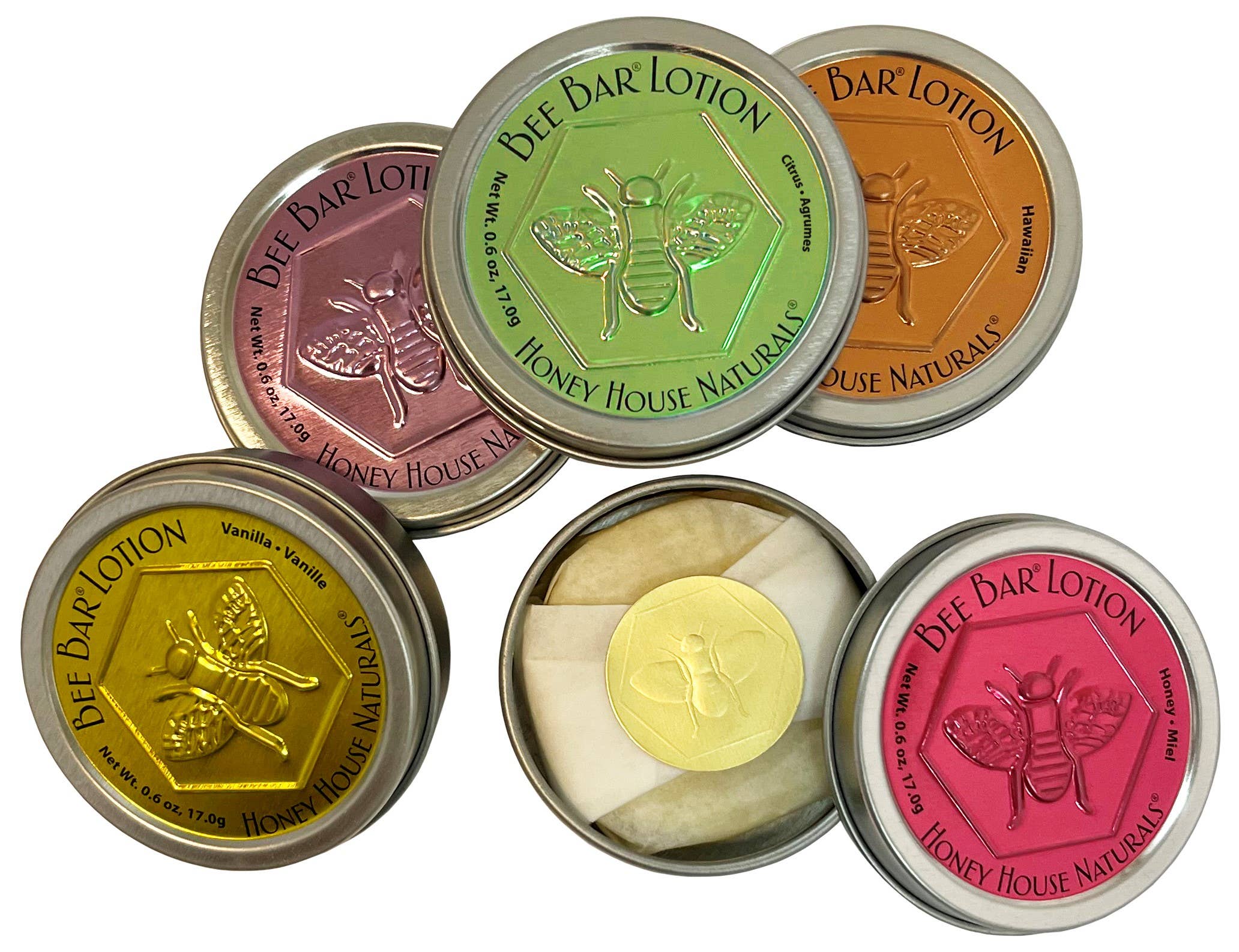 Honey House Naturals - Wholesale Solid Lotion - Small Bee Bar Display - 32 Pieces - Free Tester - SAVE $16