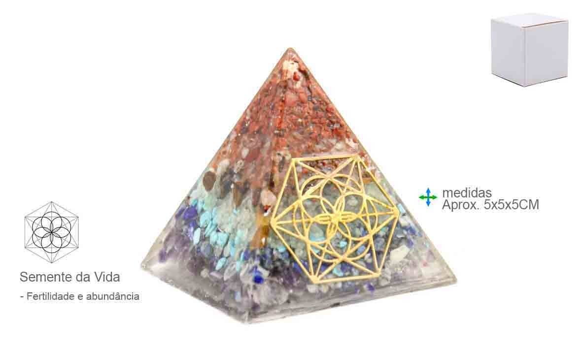 Esoterica Arte - Wholesale Spiritual Stone/Crystal - Pyramid Organite 5x5x5cm #930