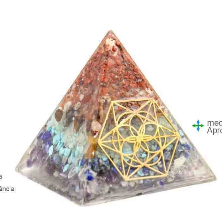 Esoterica Arte - Wholesale Spiritual Stone/Crystal - Pyramid Organite 5x5x5cm #930