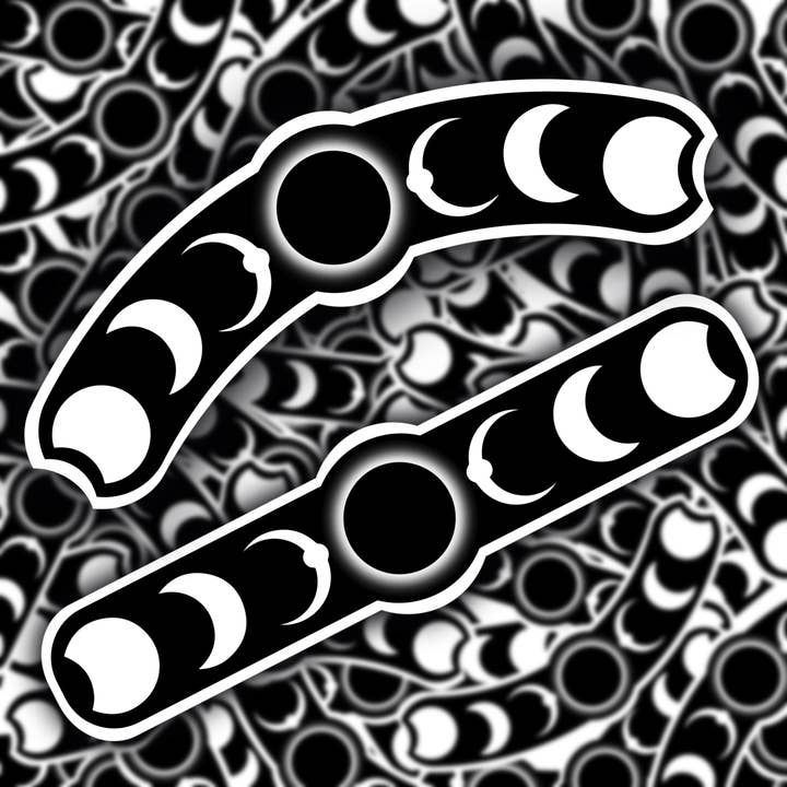 Witchy Eclipse Strip Sticker for wholesale by Pink Potion Designs