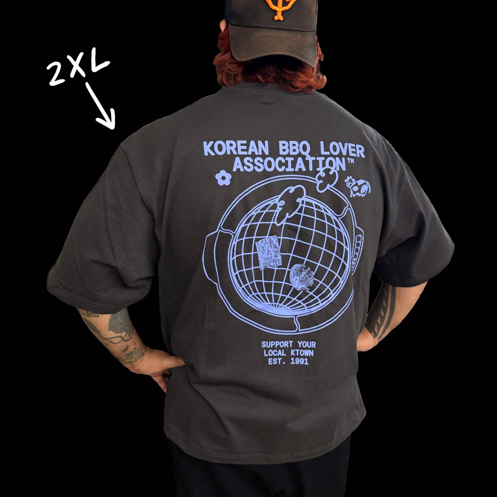 kuru731 - Wholesale Screen Printed T-Shirt - Women's - Korean BBQ Lover Association T-Shirt Version 32