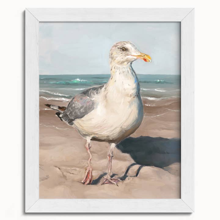 The Ugly Cat Studio - Wholesale Art Print - Seagull with Wobbly Leg Fine Art Print9
