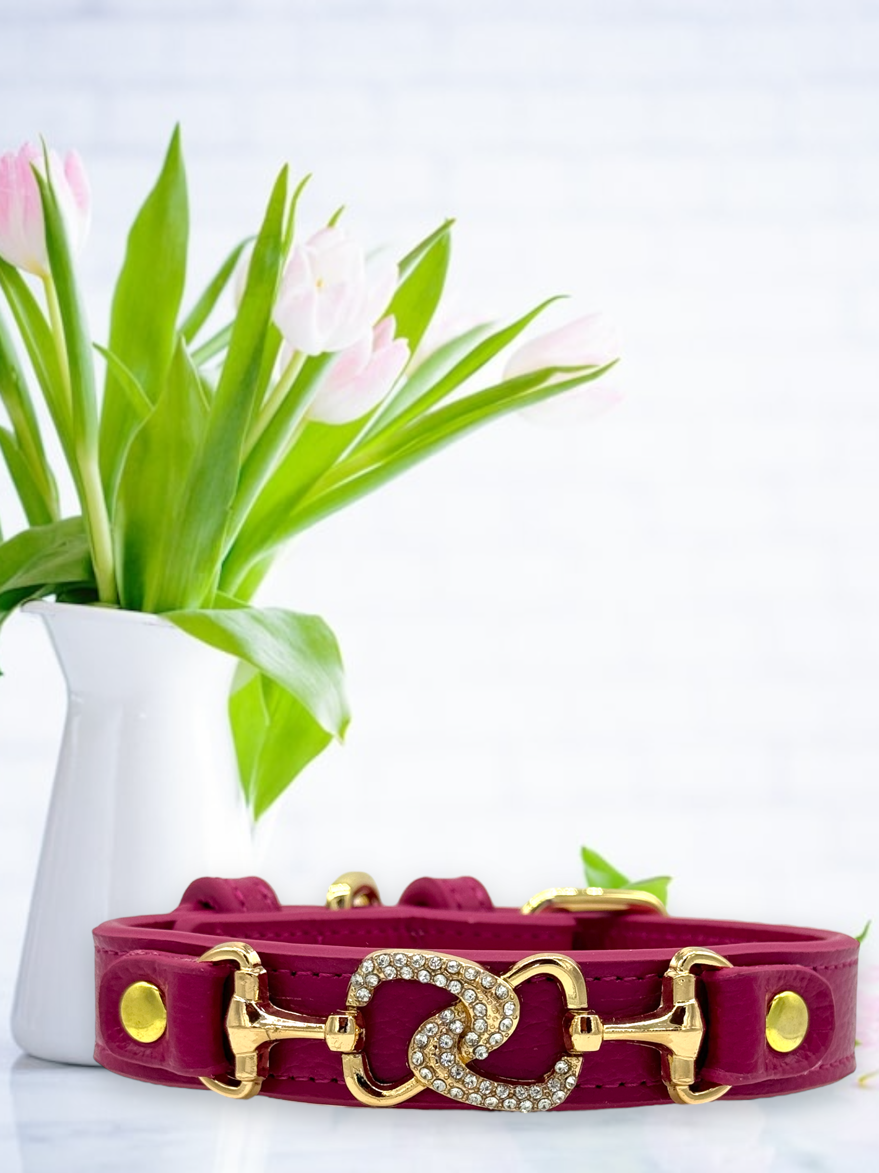 PupWiser - Wholesale Pet Collar - Dog - "D" Diamond Handmade Leather Dog Collar5