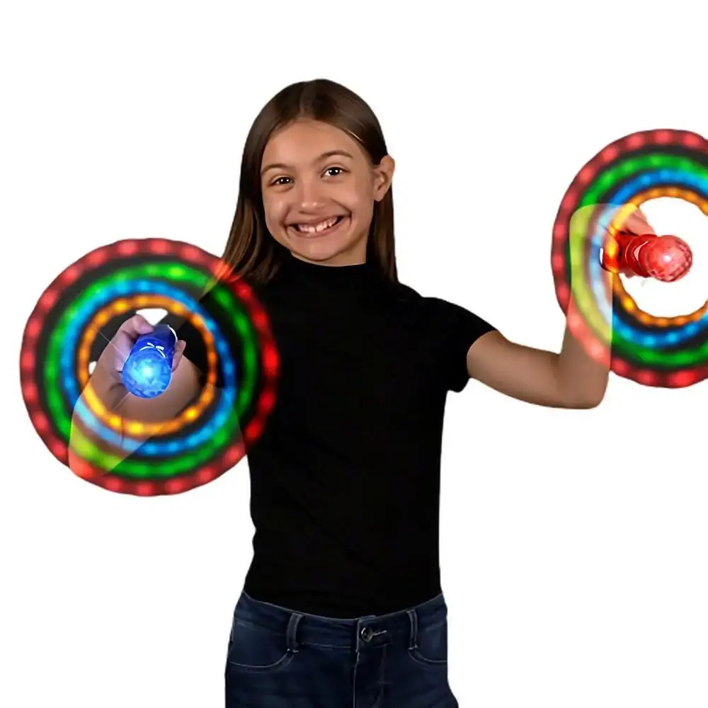 Blinkee.com, LLC - Wholesale Light-Up Toy - Kids & Baby - LED Crystal Prism Ball Orbiting Wand 1 Unit0