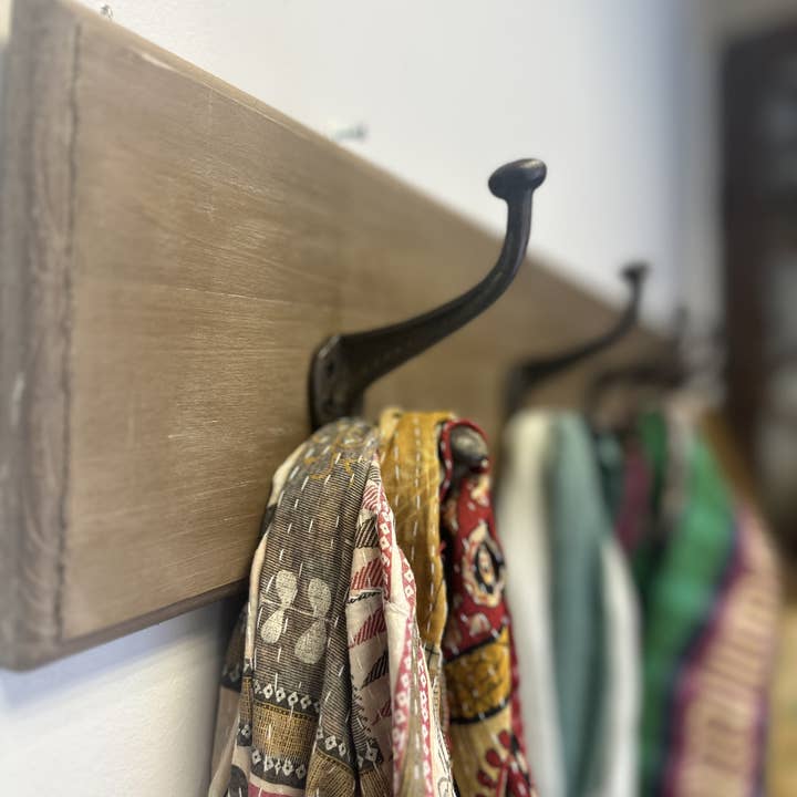 Vagabond Vintage - Wholesale Coat Rack - Rustic Recycled Pine Six Hooks Coat Rack
